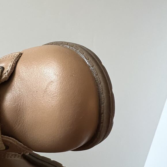 Consciously Baby Leather Knit Combat Boots - Picture 8 of 11